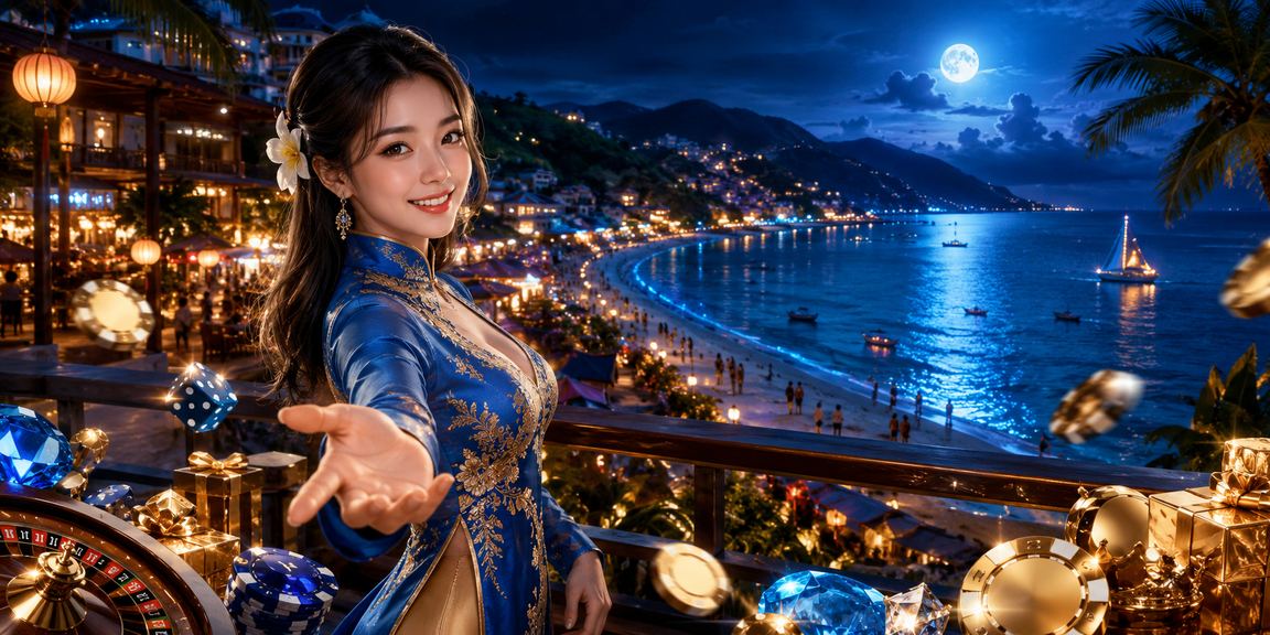 Người chơi casino trong trang phục áo dài truyền thống tại Sapa